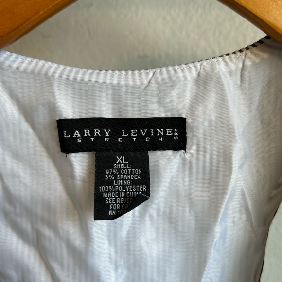 Larry Levine Stripped Vest Size XL - Picture 5 of 5